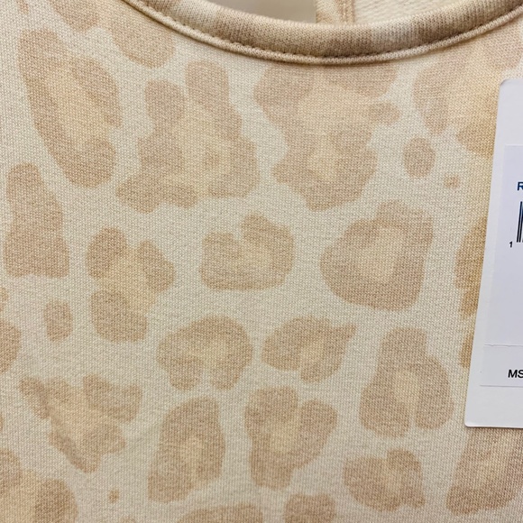 Supersoft Terry Tank Romper Oatmeal Leopard Size L - Picture 9 of 13
